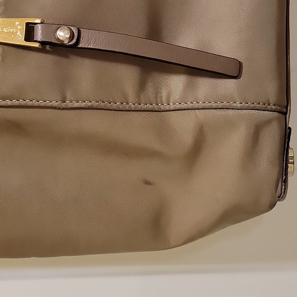Michael Kors Large Tan Nylon Tote Gold Hardware - Picture 10 of 11
